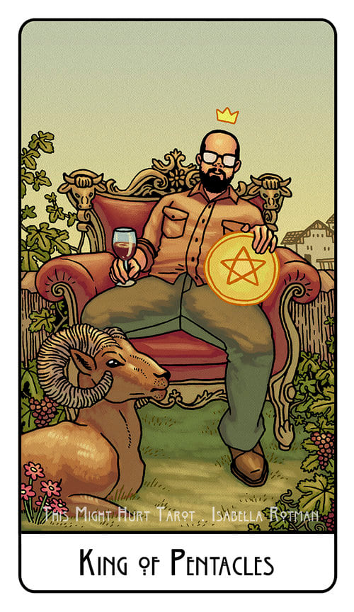 Король пентаклей — This Might Hurt Tarot