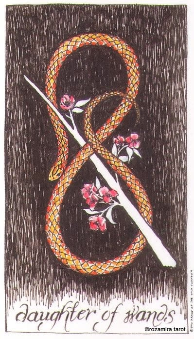 Паж жезлов — Дикое Неизвестное Таро