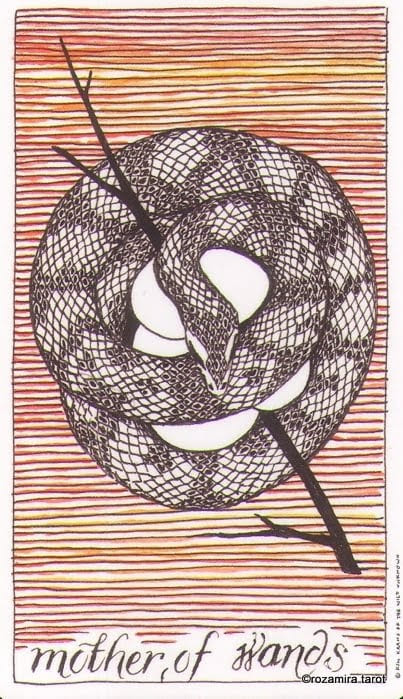 Королева жезлов — Дикое Неизвестное Таро