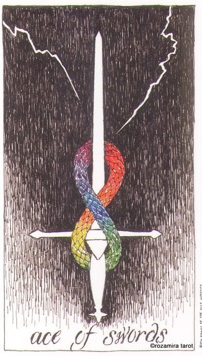 Туз мечей — Дикое Неизвестное Таро