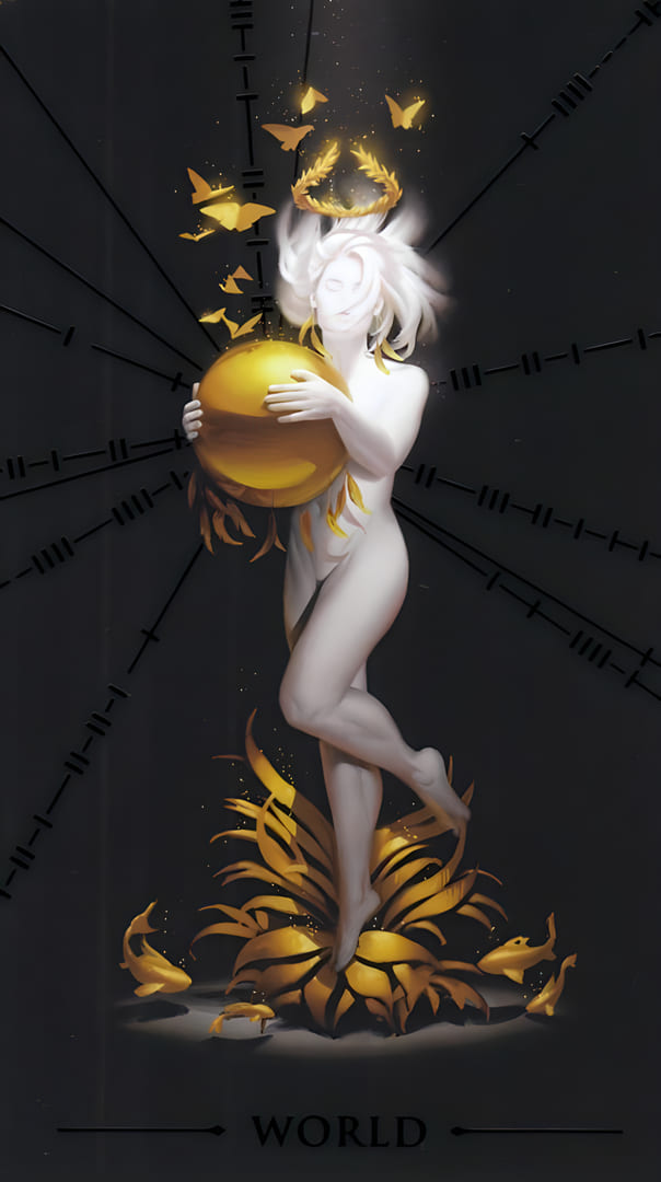 Мир — Настоящее Черное Таро