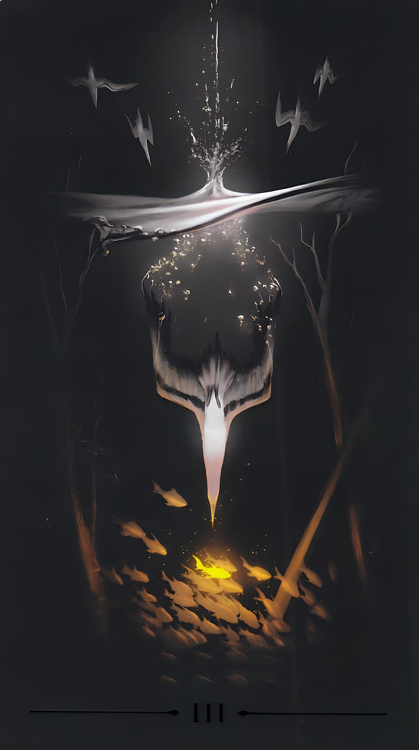 Тройка жезлов — Настоящее Черное Таро