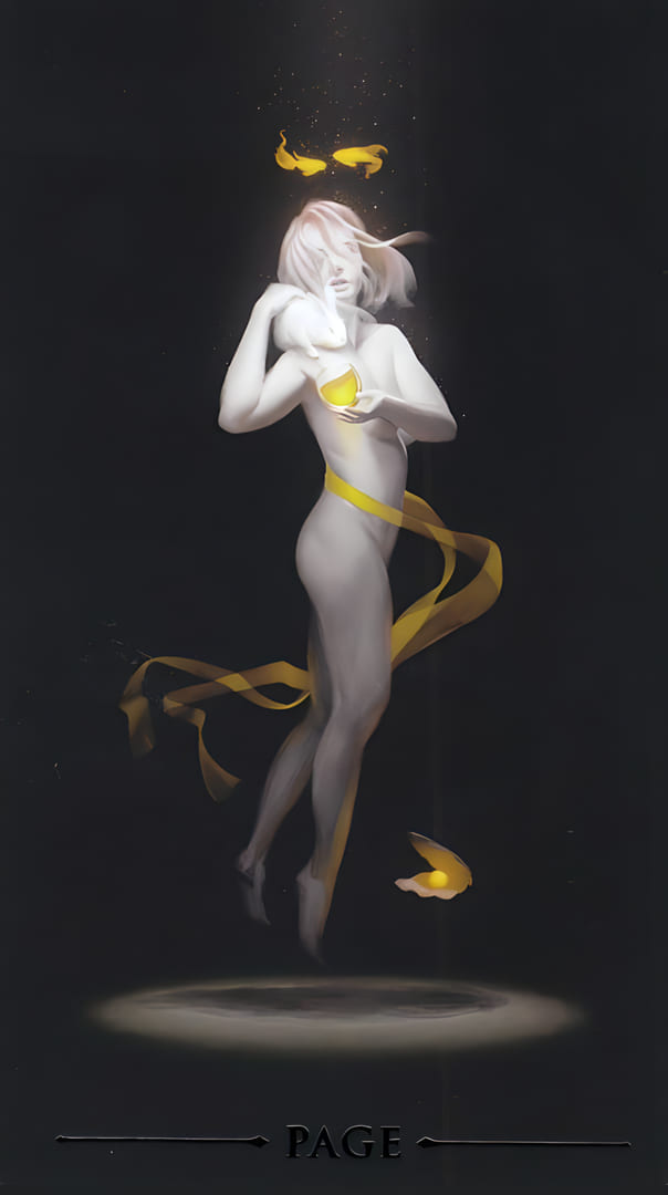 Паж чаш — Настоящее Черное Таро