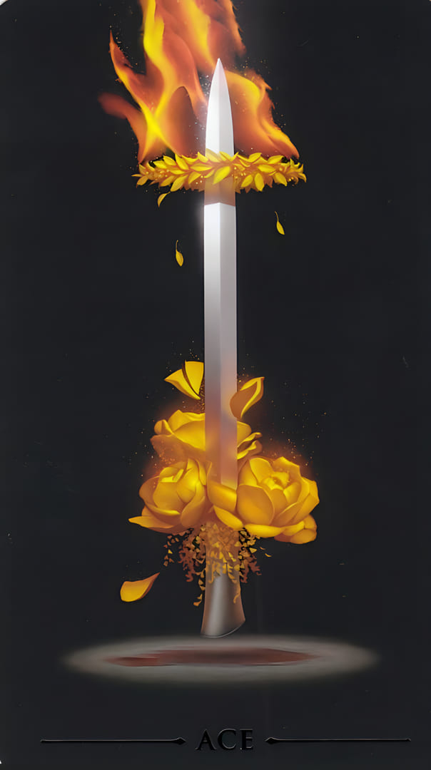 Туз мечей — Настоящее Черное Таро