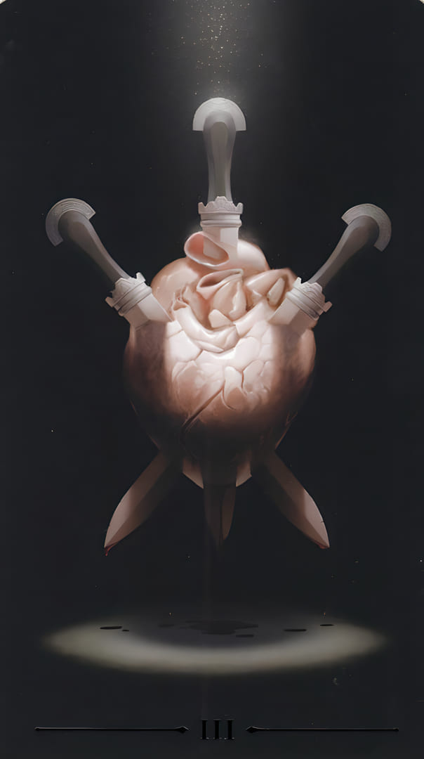 Тройка мечей — Настоящее Черное Таро