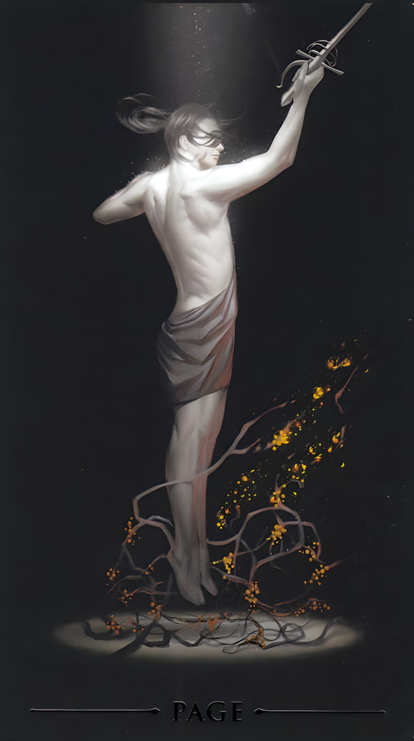 Паж мечей — Настоящее Черное Таро