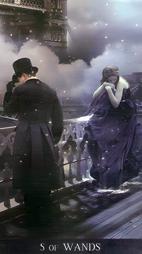 Пятёрка жезлов — Таро Ночи