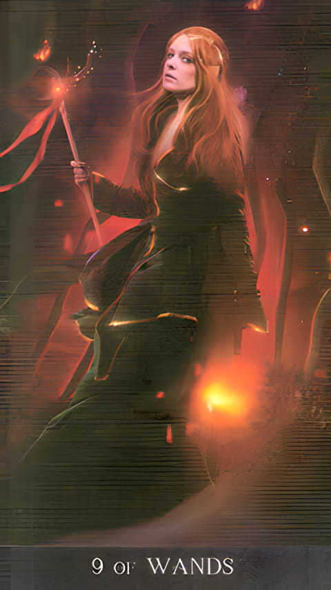 Девятка жезлов — Таро Ночи