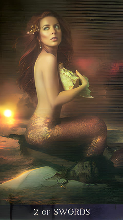 Двойка мечей — Таро Ночи