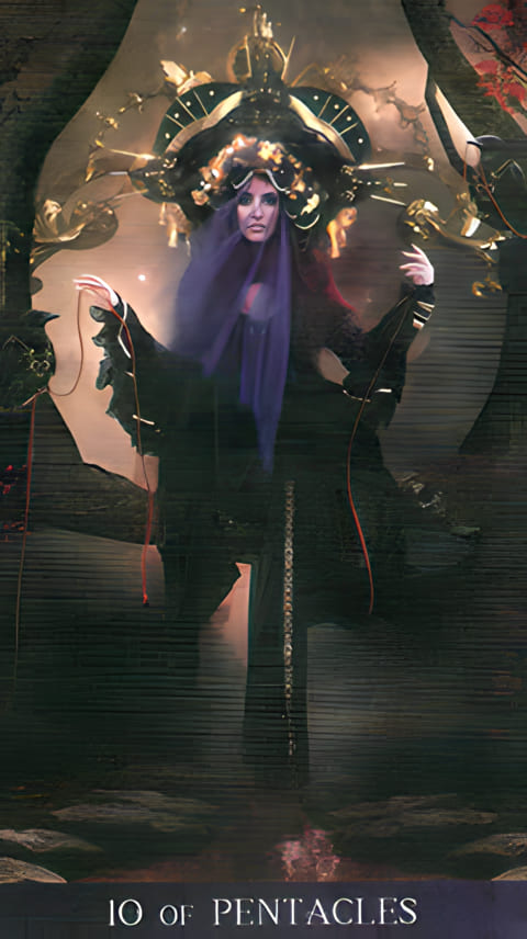 Десятка пентаклей — Таро Ночи