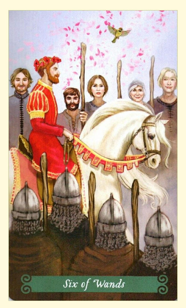 Шестёрка жезлов — Таро Зелёной Ведьмы