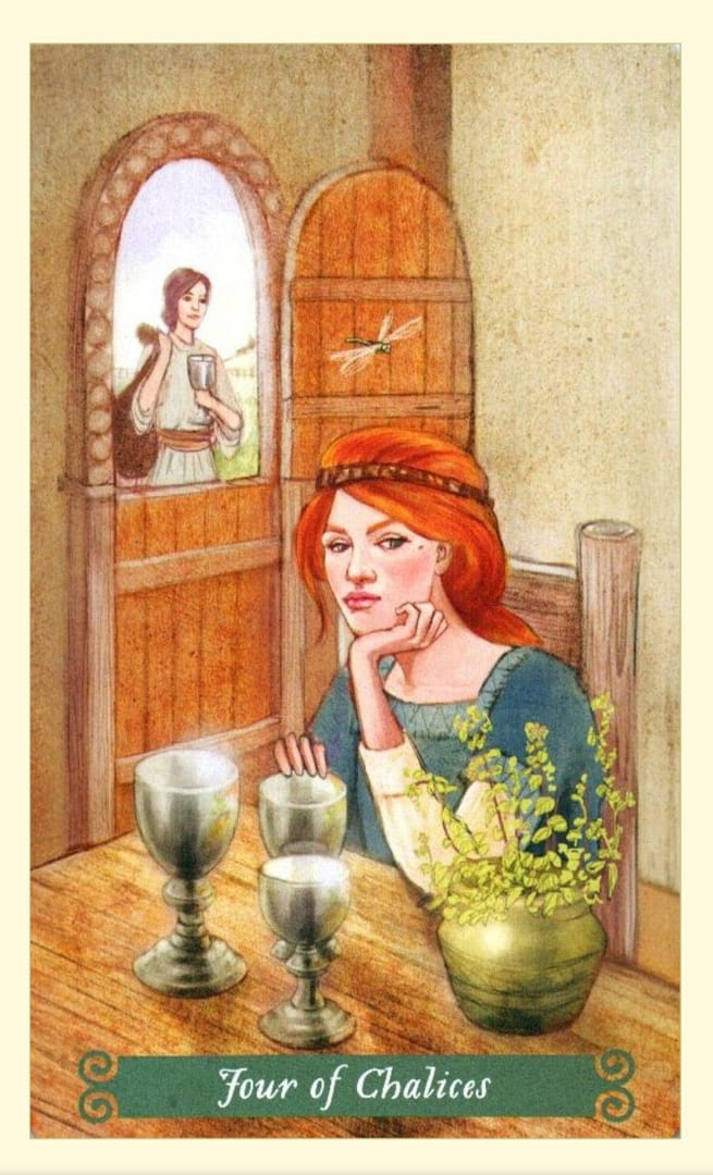 Четверка чаш — Таро Зелёной Ведьмы