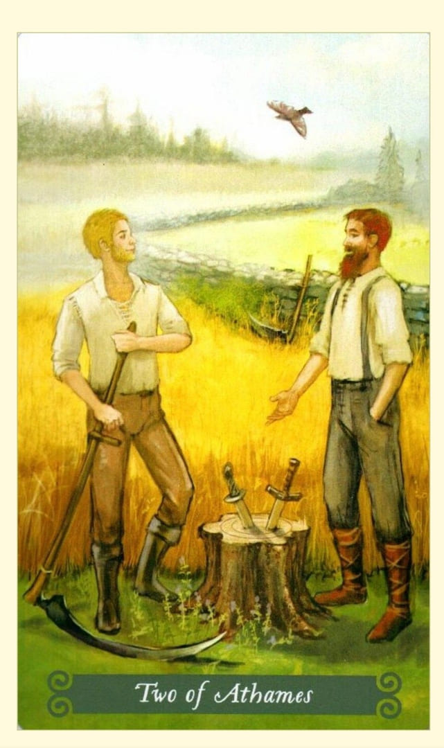 Двойка мечей — Таро Зелёной Ведьмы