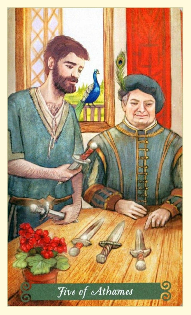 Пятёрка мечей — Таро Зелёной Ведьмы