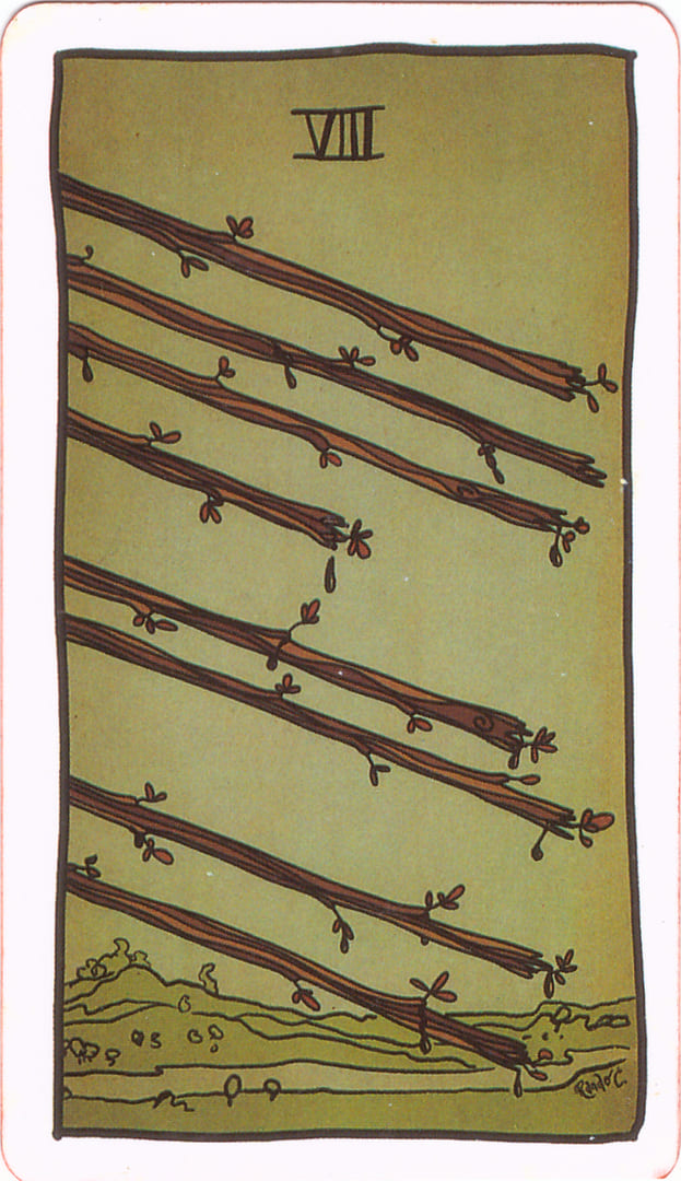 Восьмёрка жезлов — Tarot of the Unknown