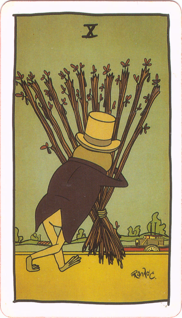 Десятка жезлов — Tarot of the Unknown