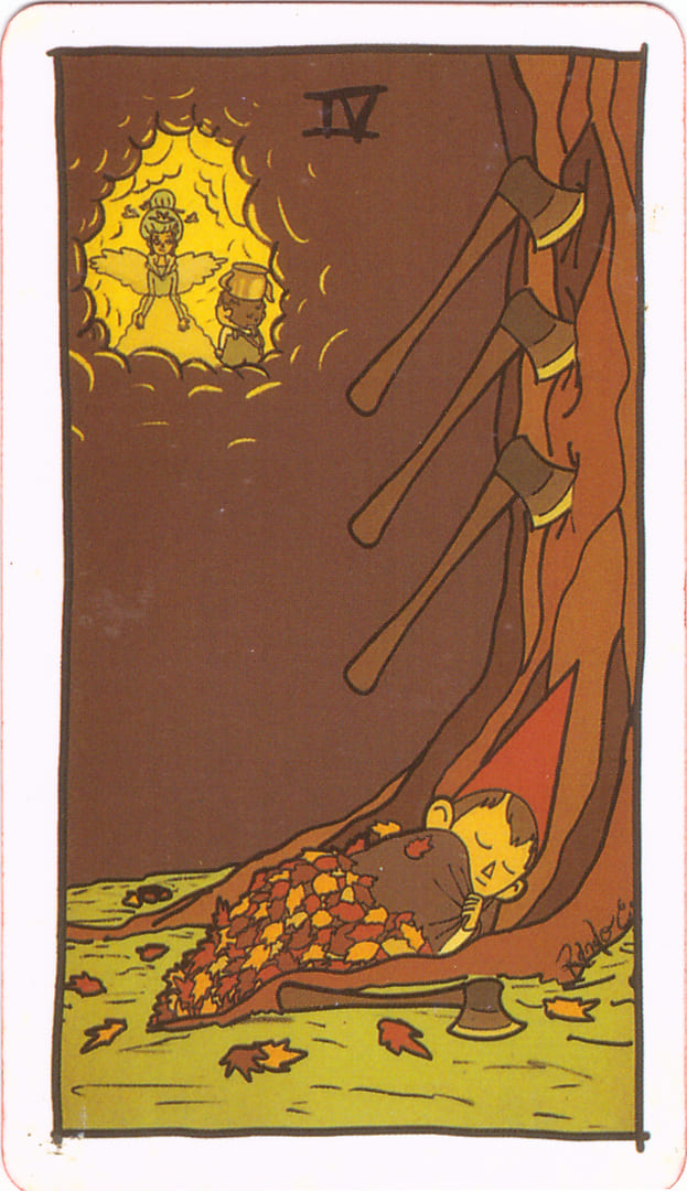 Четверка мечей — Tarot of the Unknown