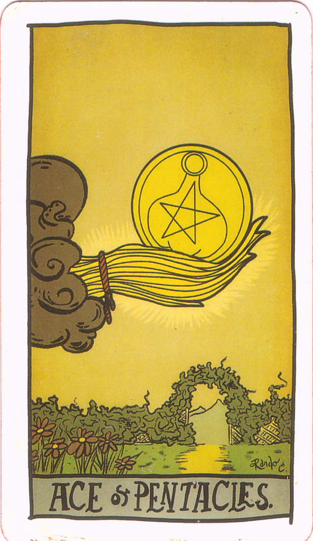Туз пентаклей — Tarot of the Unknown