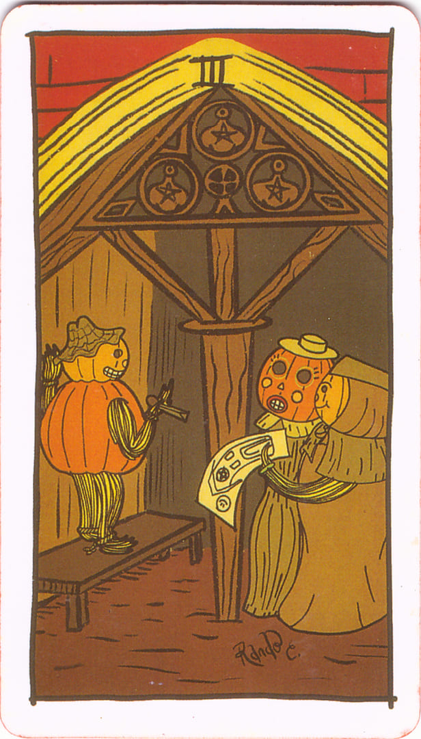 Тройка пентаклей — Tarot of the Unknown