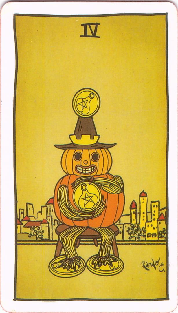 Четверка пентаклей — Tarot of the Unknown