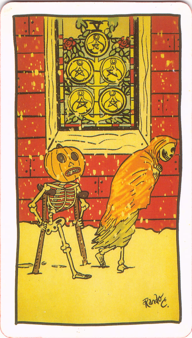 Пятёрка пентаклей — Tarot of the Unknown