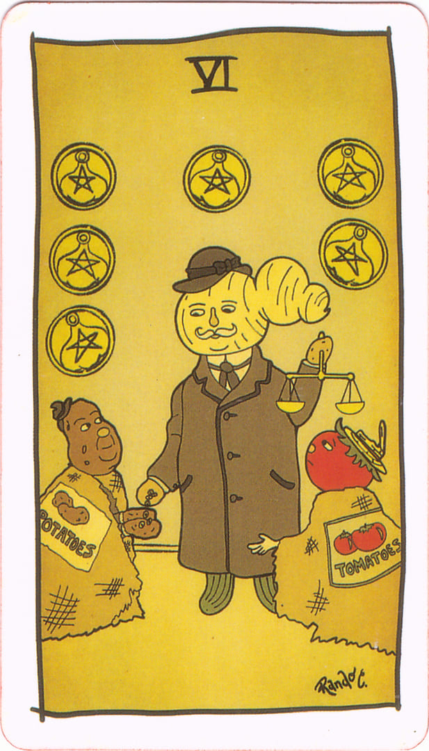 Шестёрка пентаклей — Tarot of the Unknown