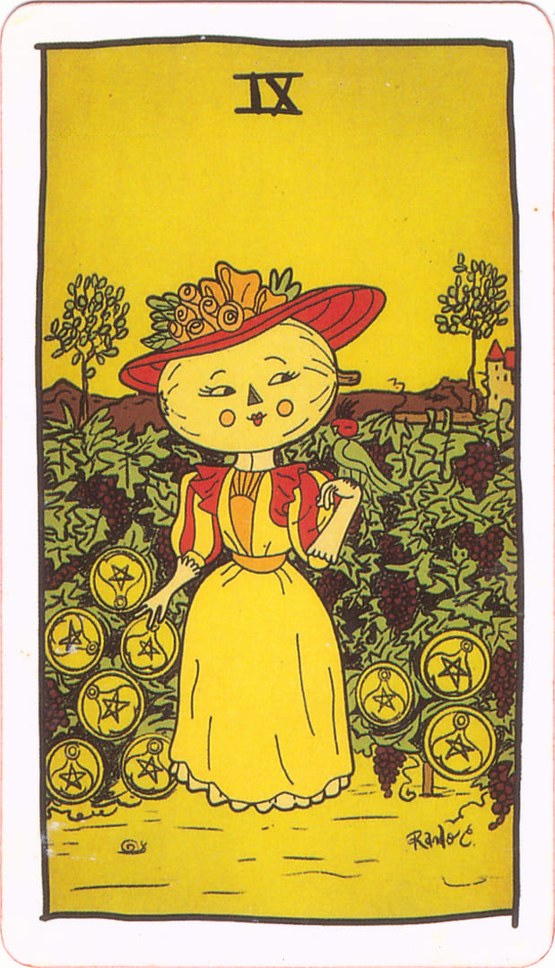 Девятка пентаклей — Tarot of the Unknown