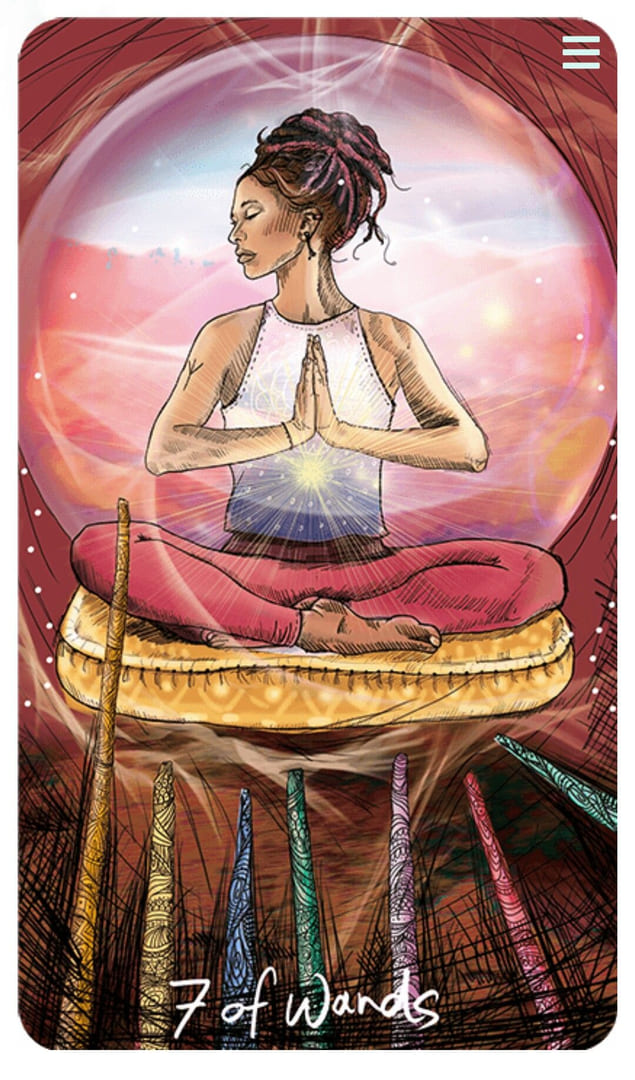 Семёрка жезлов — Таро Светлого провидца