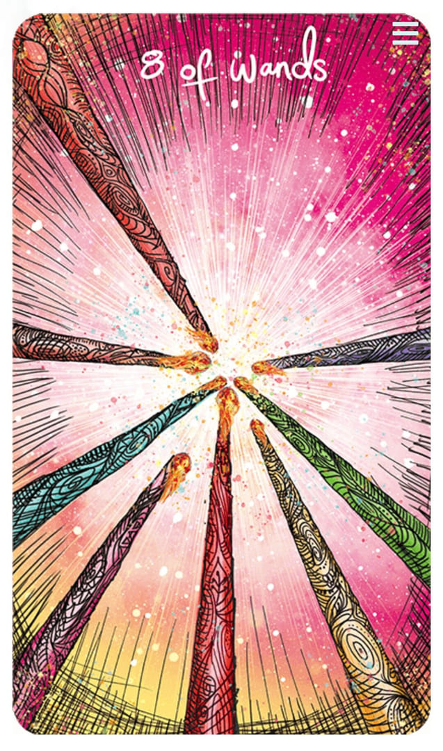 Восьмёрка жезлов — Таро Светлого провидца