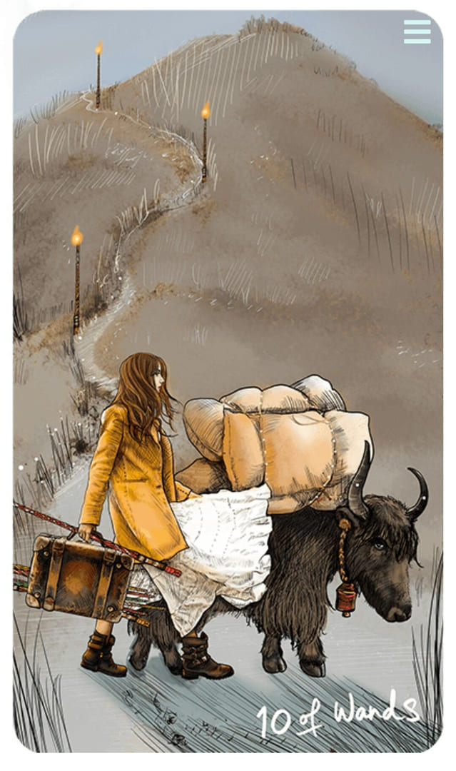 Десятка жезлов — Таро Светлого провидца