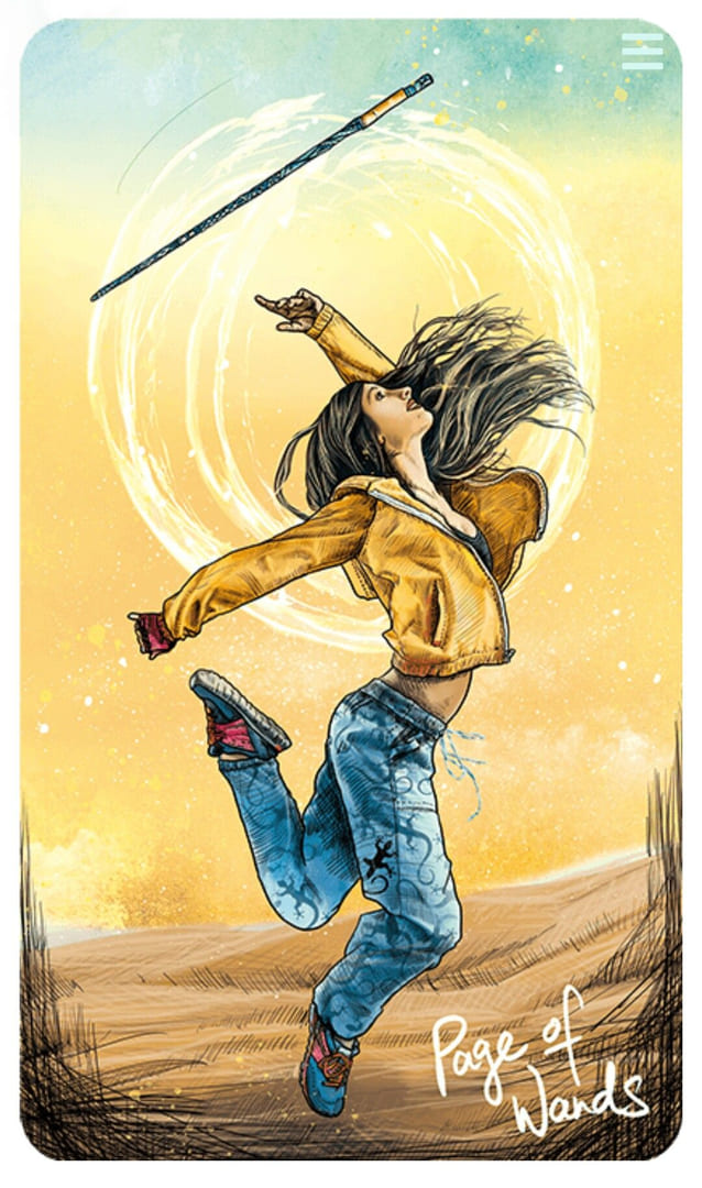 Паж жезлов — Таро Светлого провидца