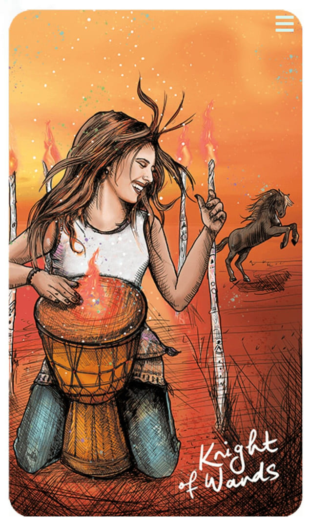 Рыцарь жезлов — Таро Светлого провидца