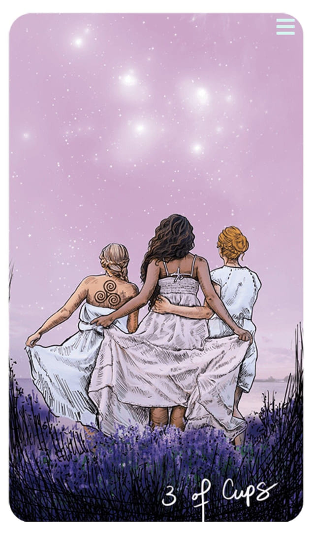 Тройка чаш — Таро Светлого провидца