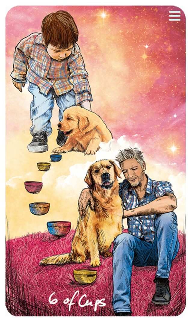 Шестёрка чаш — Таро Светлого провидца