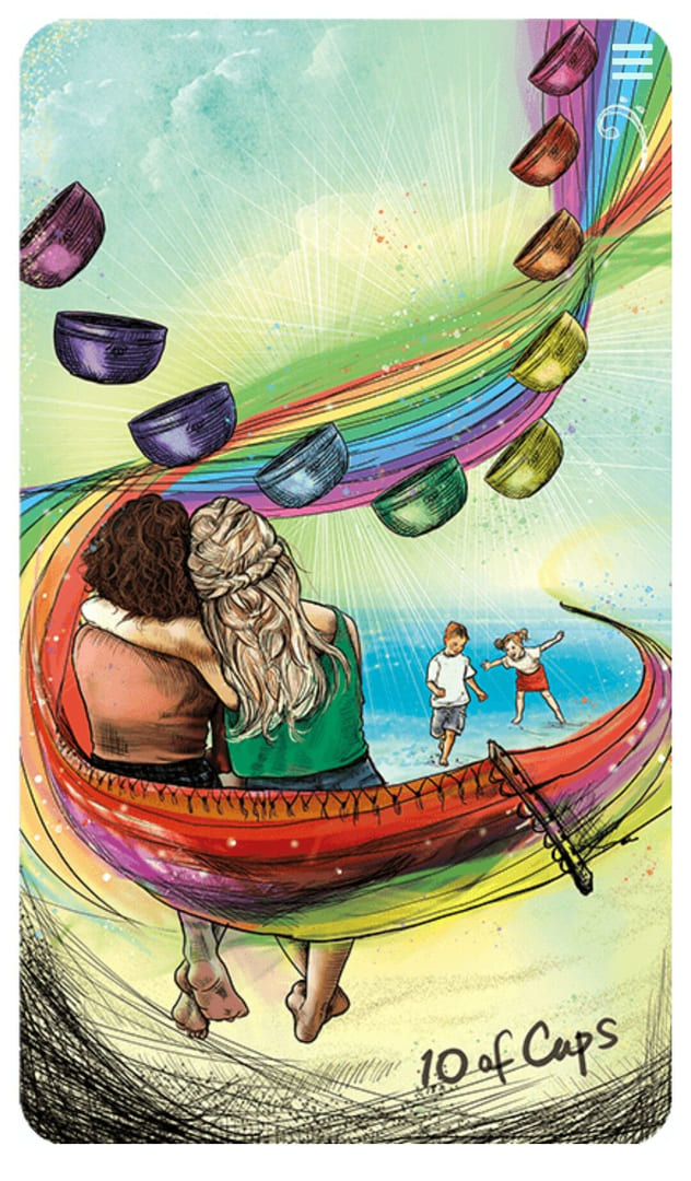 Десятка чаш — Таро Светлого провидца