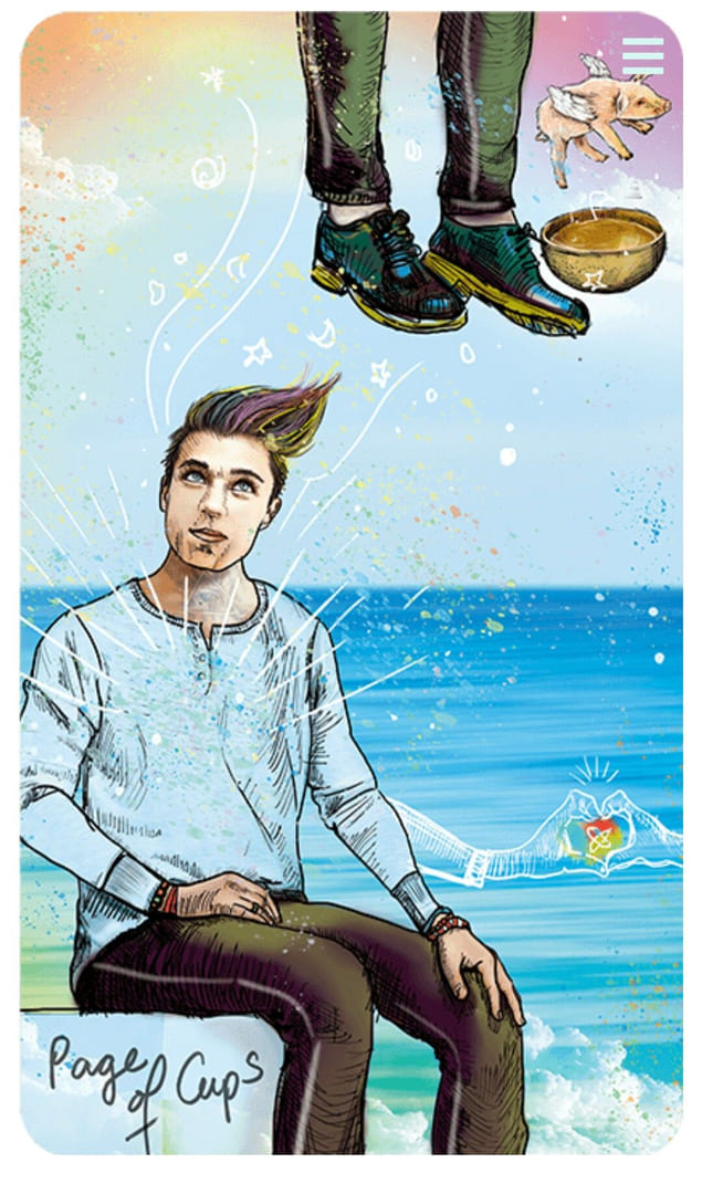 Паж чаш — Таро Светлого провидца