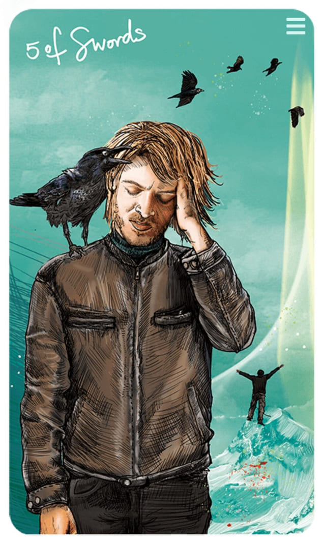 Пятёрка мечей — Таро Светлого провидца