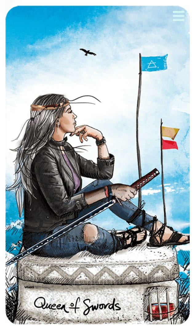 Королева мечей — Таро Светлого провидца