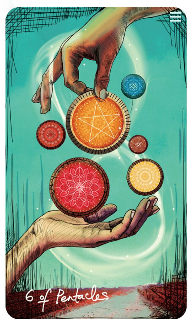 Шестёрка пентаклей