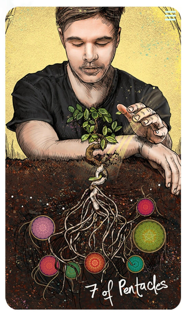 Семёрка пентаклей — Таро Светлого провидца