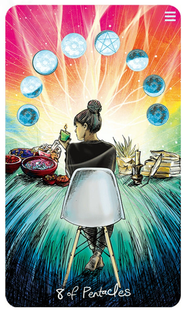 Восьмёрка пентаклей