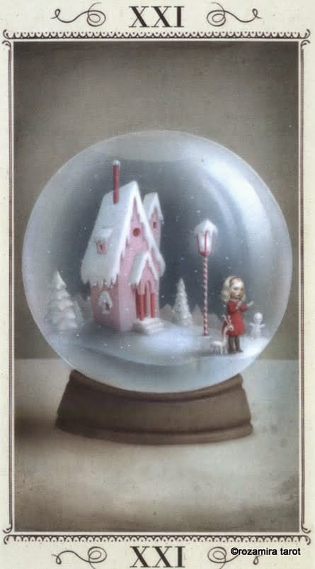 Мир — Таро Николетты Чекколи