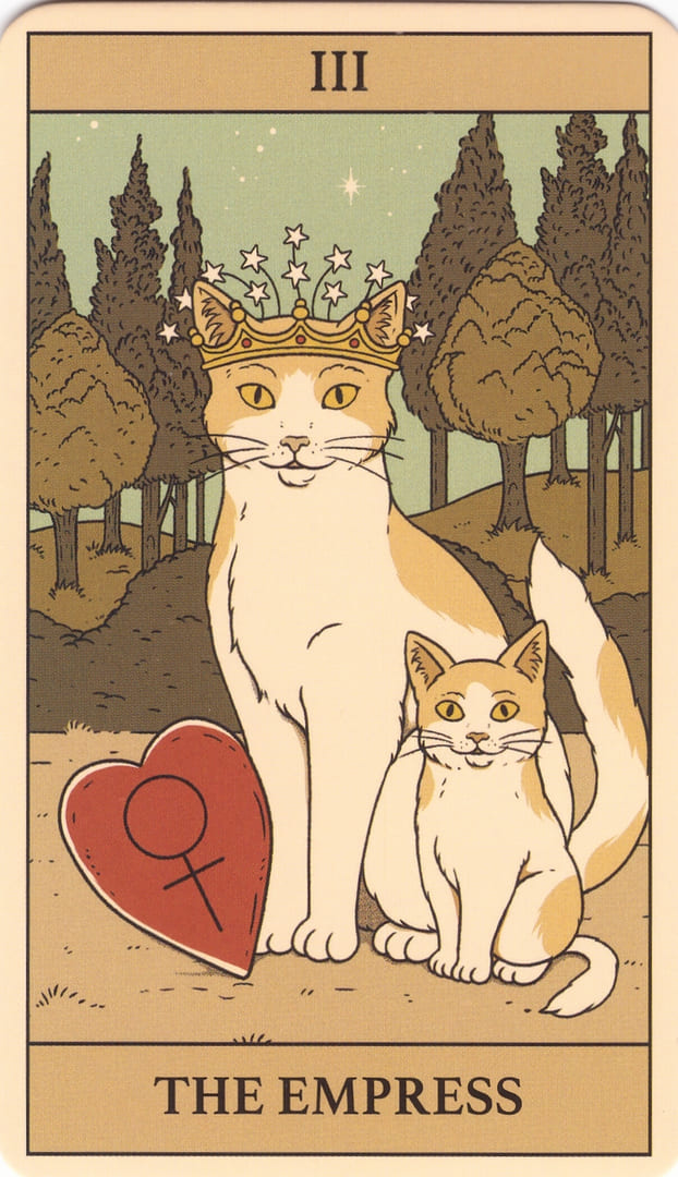 Императрица — Cats Rule the Earth Tarot