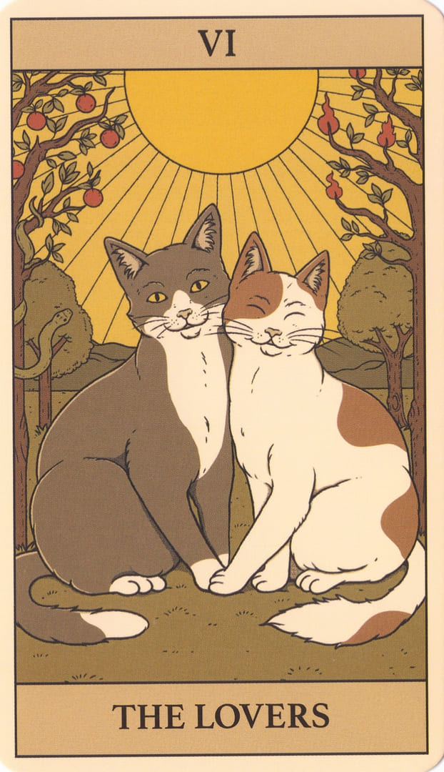 Влюбленные — Cats Rule the Earth Tarot