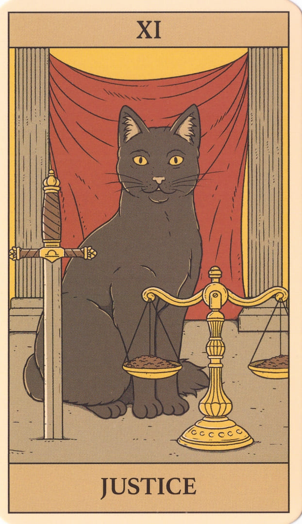Справедливость — Cats Rule the Earth Tarot