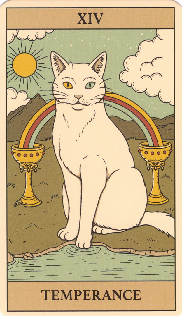 Умеренность — Cats Rule the Earth Tarot