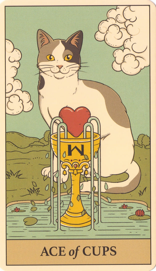 Туз чаш — Cats Rule the Earth Tarot