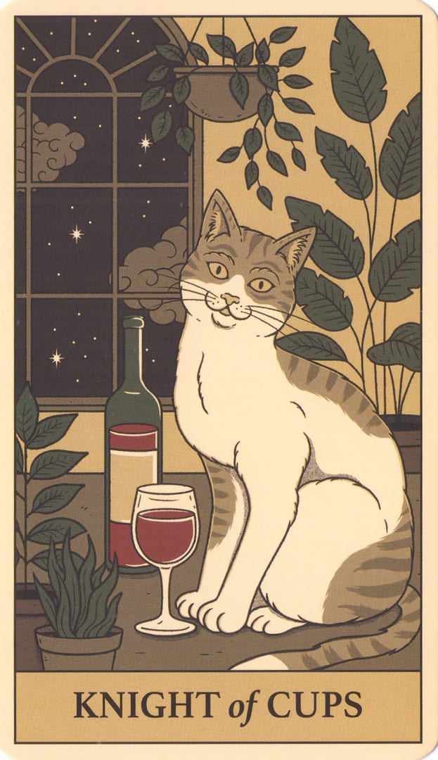 Рыцарь чаш — Cats Rule the Earth Tarot