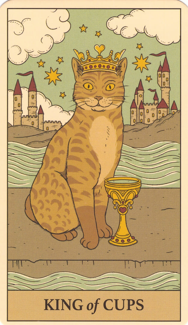 Король чаш — Cats Rule the Earth Tarot