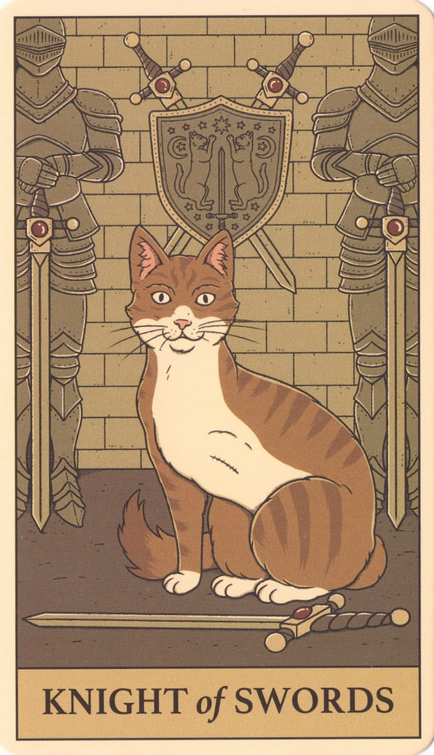 Рыцарь мечей — Cats Rule the Earth Tarot